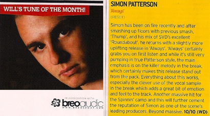 Simon Patterson hits No1 again